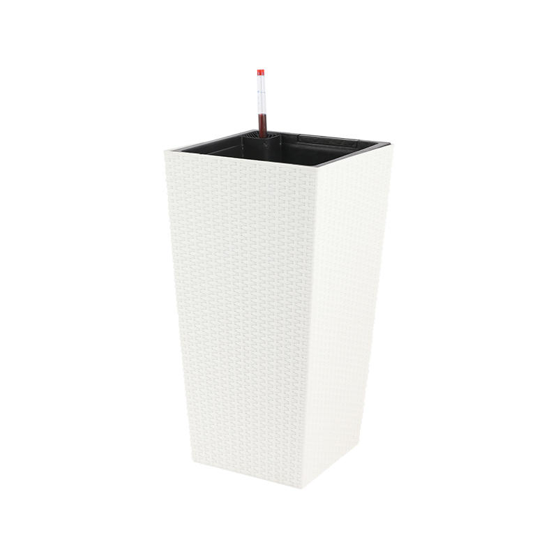 Model 6002 rectangle rattan self watering flower pot