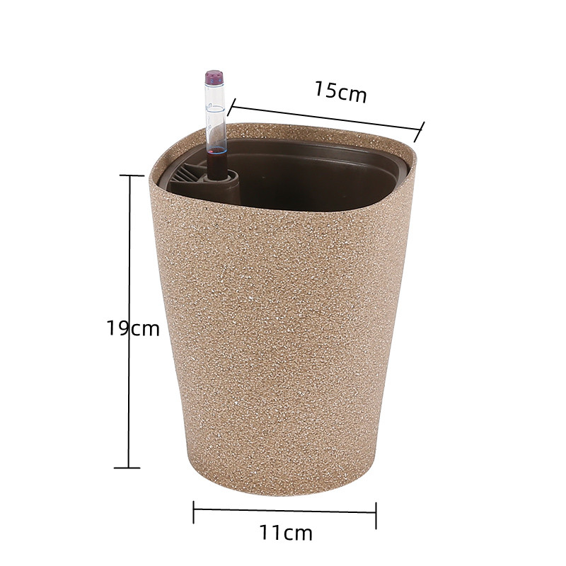 Model 1006ps european style desktop sand blast rectangle Flower pot