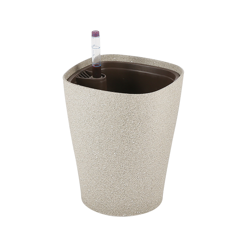 Model 1006ps european style desktop sand blast rectangle Flower pot