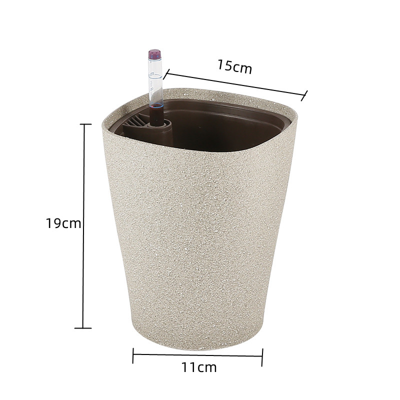 Model 1006ps european style desktop sand blast rectangle Flower pot