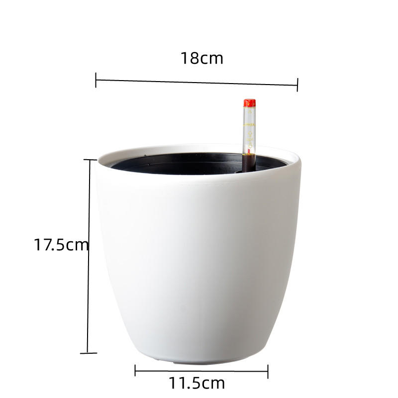 Model 1005 simple style desktop pp injection round flower pot