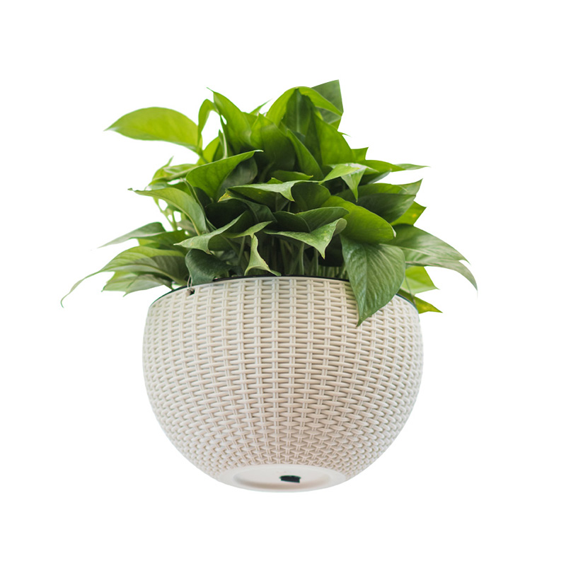 Model 6005-6004 garden square rattan hanging flower pot